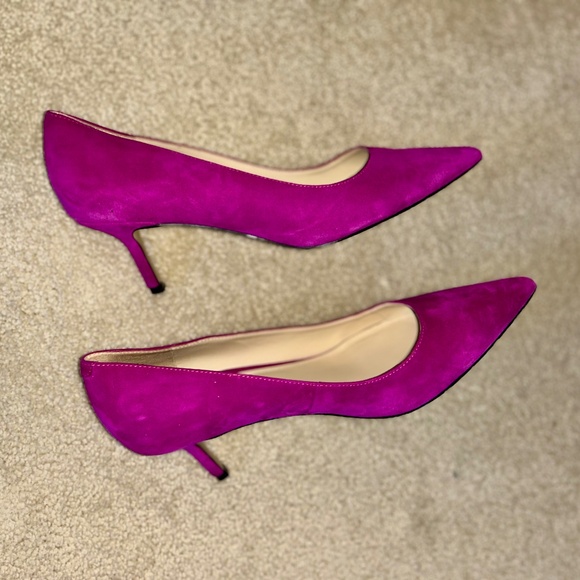 Nine West Arlene suede heels 8/8.5 - Picture 6 of 12